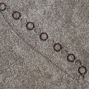 Silver and Brown Circle Chain Belt